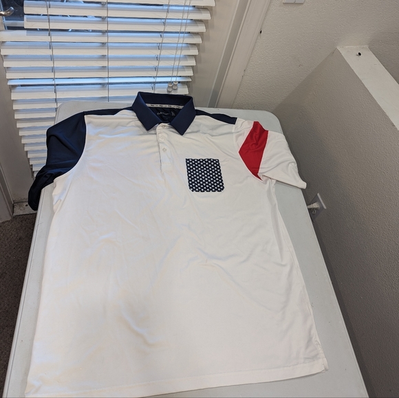 Walter Hagen USA American Flag Stars & Stripes Golf Polo Sz XL - Picture 1 of 7